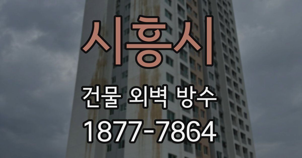 시흥시 건물 외벽 방수