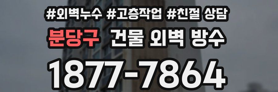 분당구 건물 외벽 방수