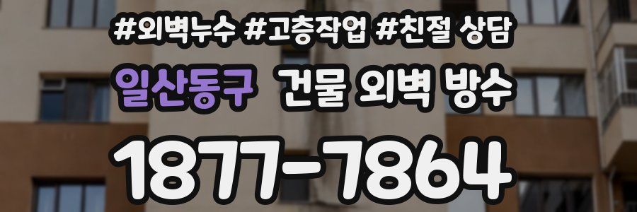 일산동구 건물 외벽 방수