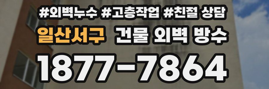 일산서구 건물 외벽 방수