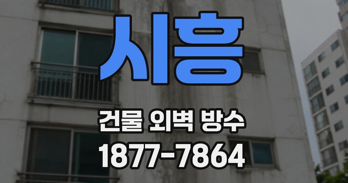 시흥 건물 외벽 방수