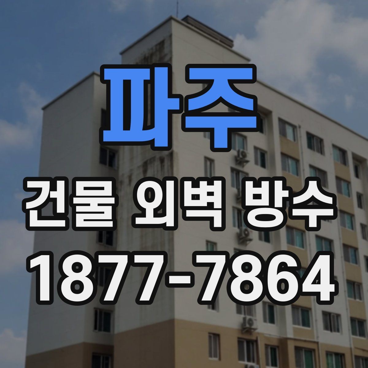 파주 건물 외벽 방수 시공 전 상태 진단이 먼저인 이유