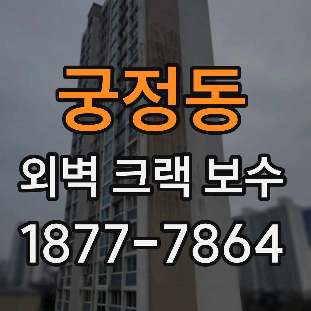 궁정동 외벽 크랙 보수
