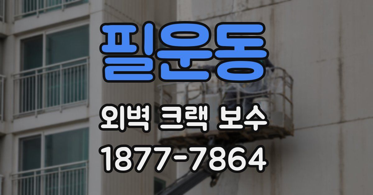 필운동 외벽 크랙 보수