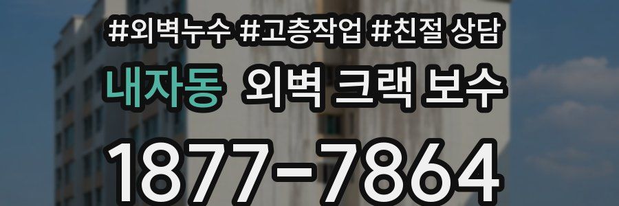 내자동 외벽 크랙 보수