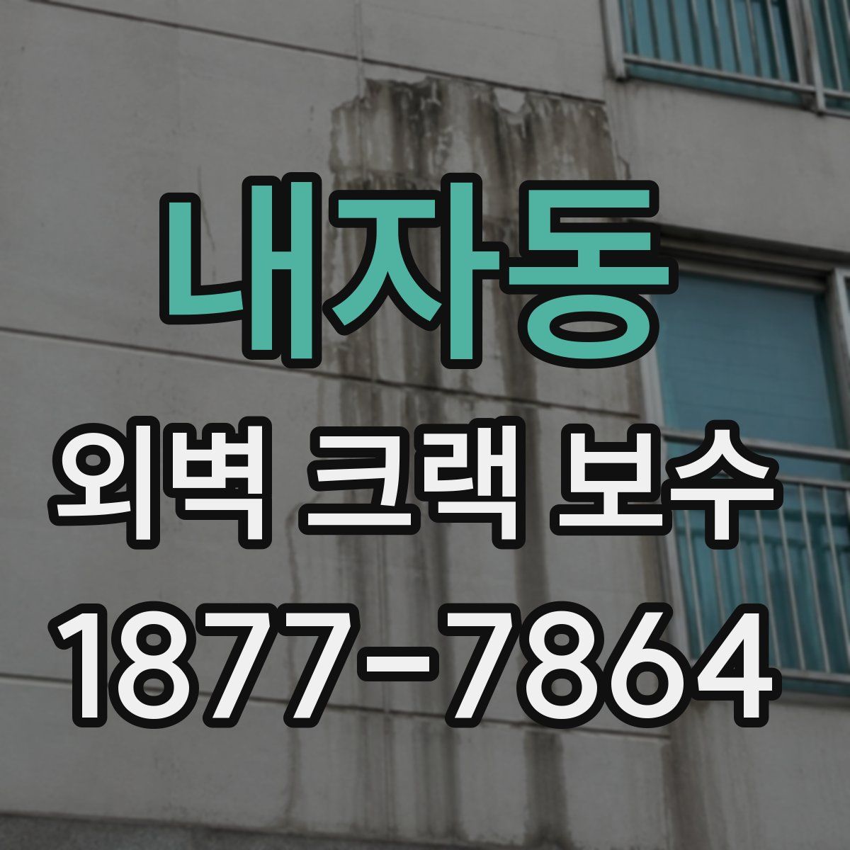 내자동 외벽 크랙 보수