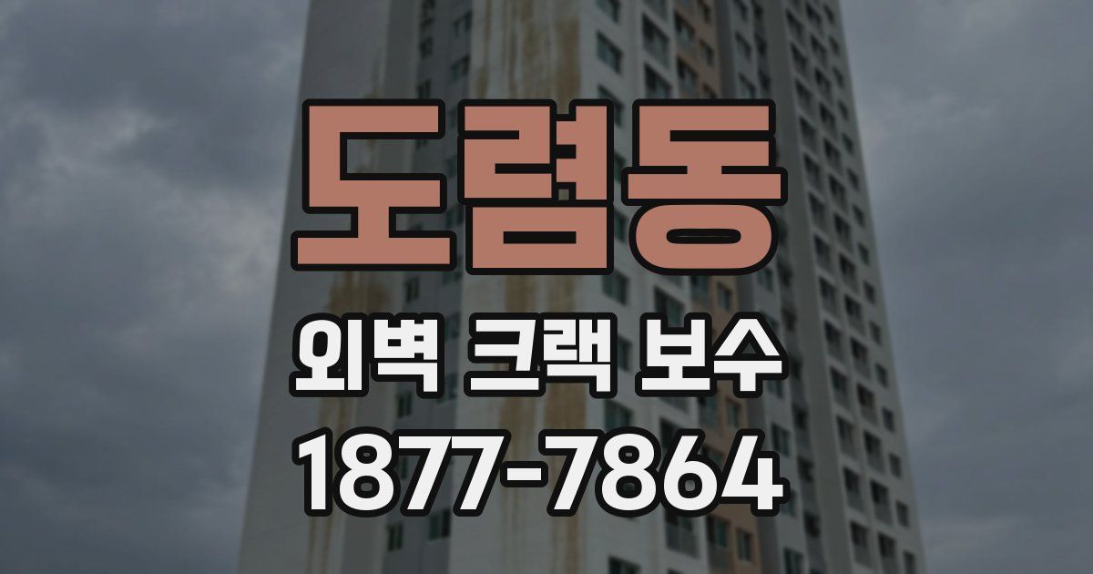 도렴동 외벽 크랙 보수