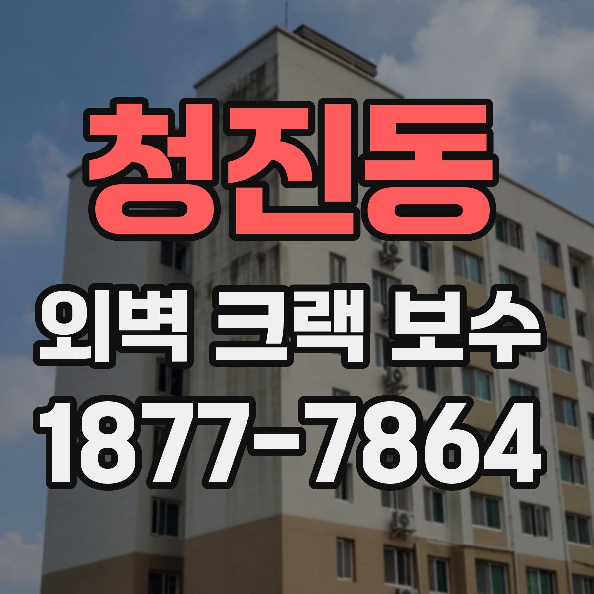 청진동 외벽 크랙 보수