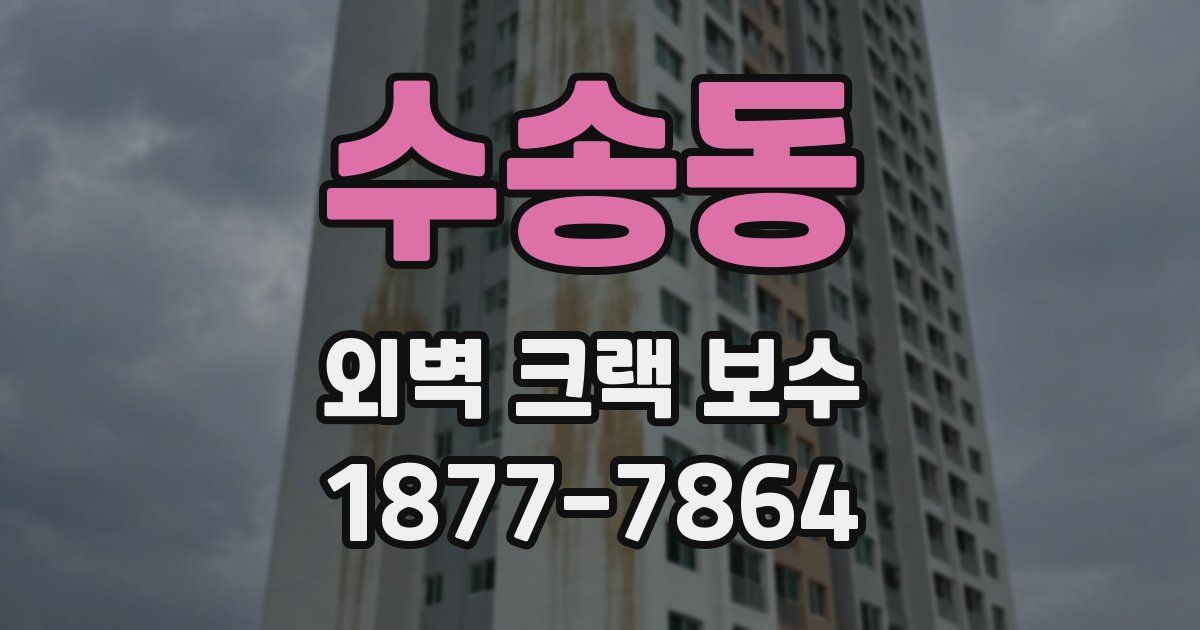 수송동 외벽 크랙 보수