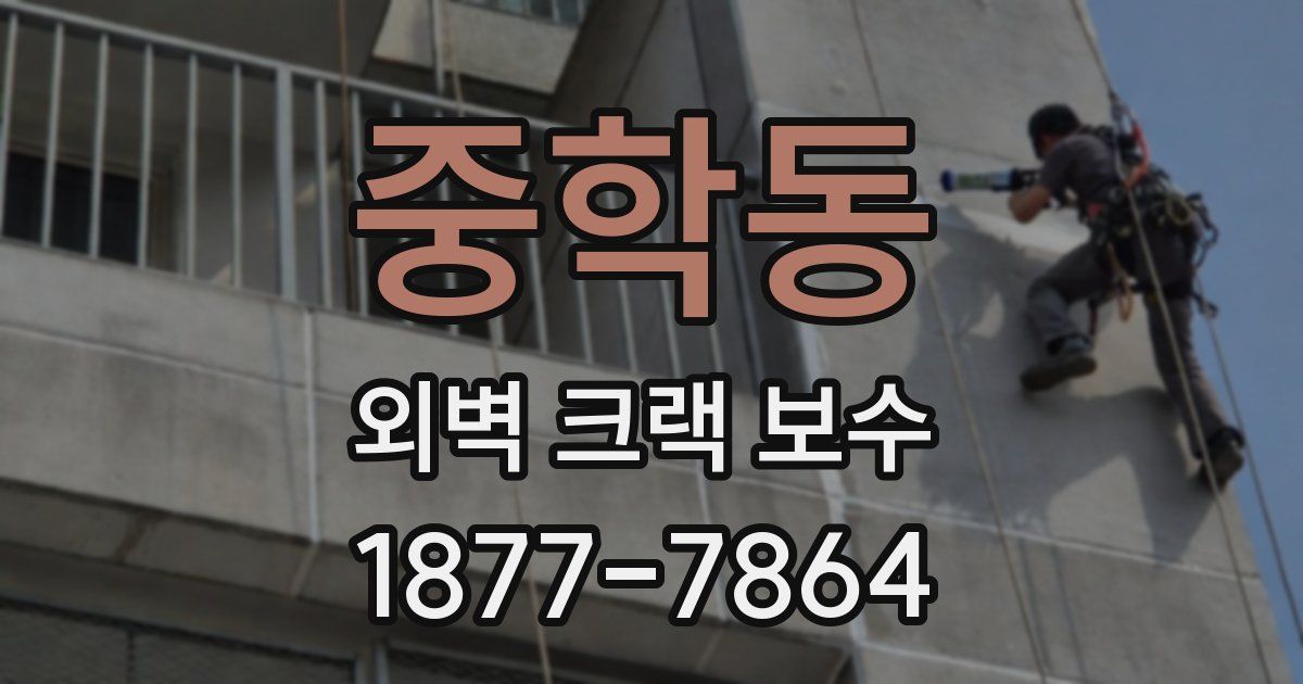 중학동 외벽 크랙 보수