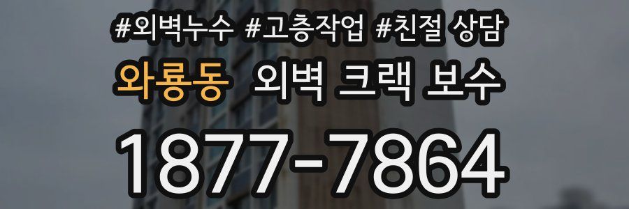 와룡동 외벽 크랙 보수
