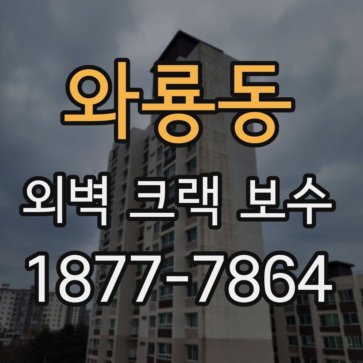 와룡동 외벽 크랙 보수