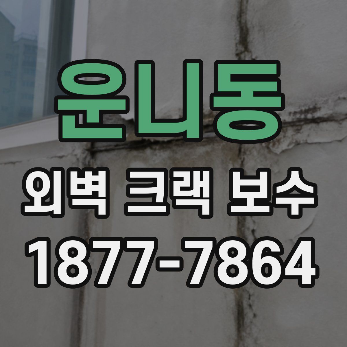 운니동 외벽 크랙 보수