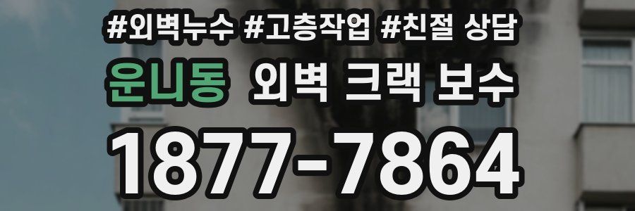 운니동 외벽 크랙 보수