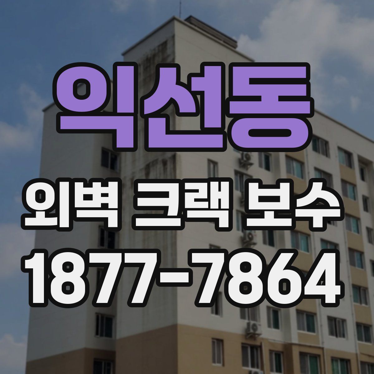 익선동 외벽 크랙 보수