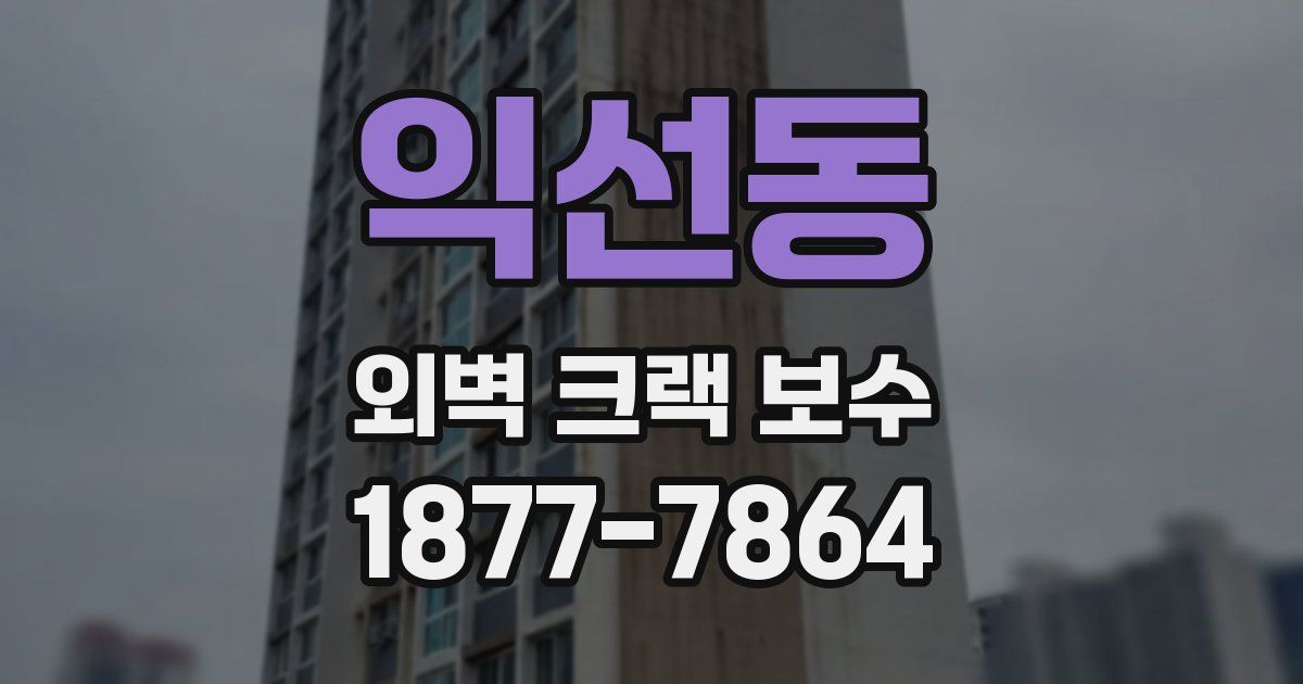 익선동 외벽 크랙 보수