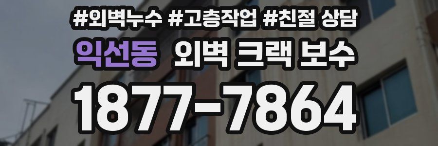 익선동 외벽 크랙 보수