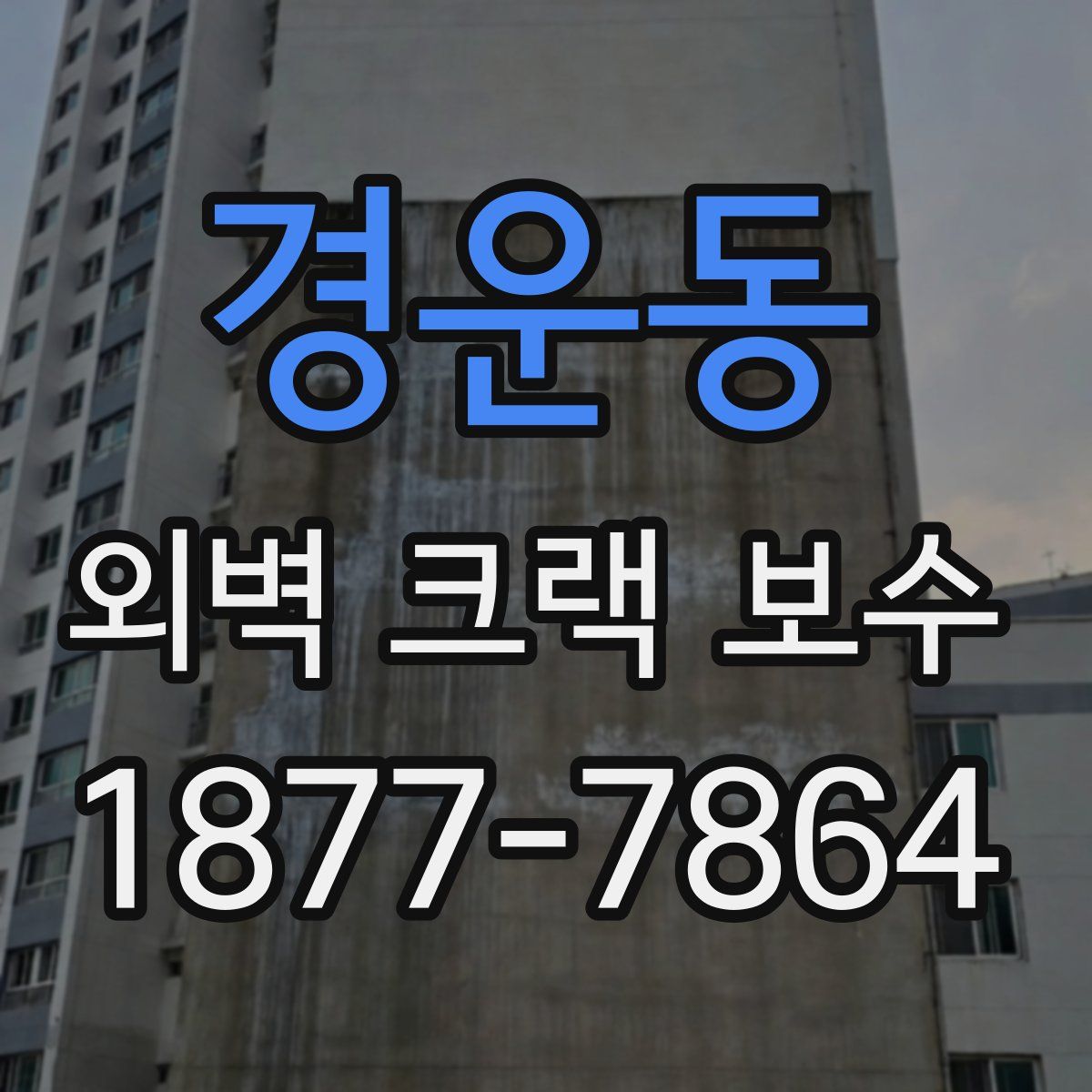경운동 외벽 크랙 보수