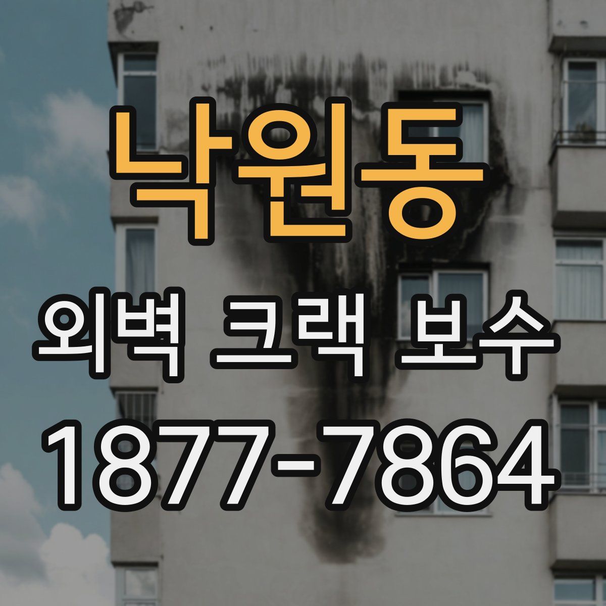 낙원동 외벽 크랙 보수