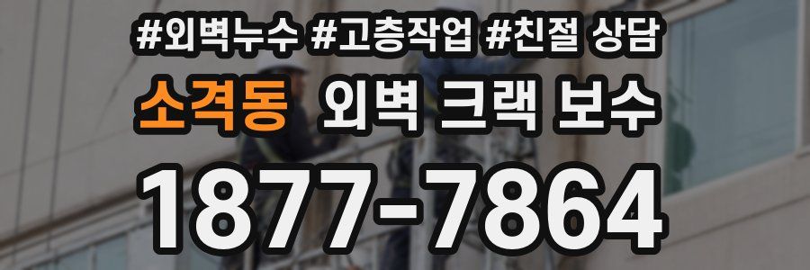 소격동 외벽 크랙 보수