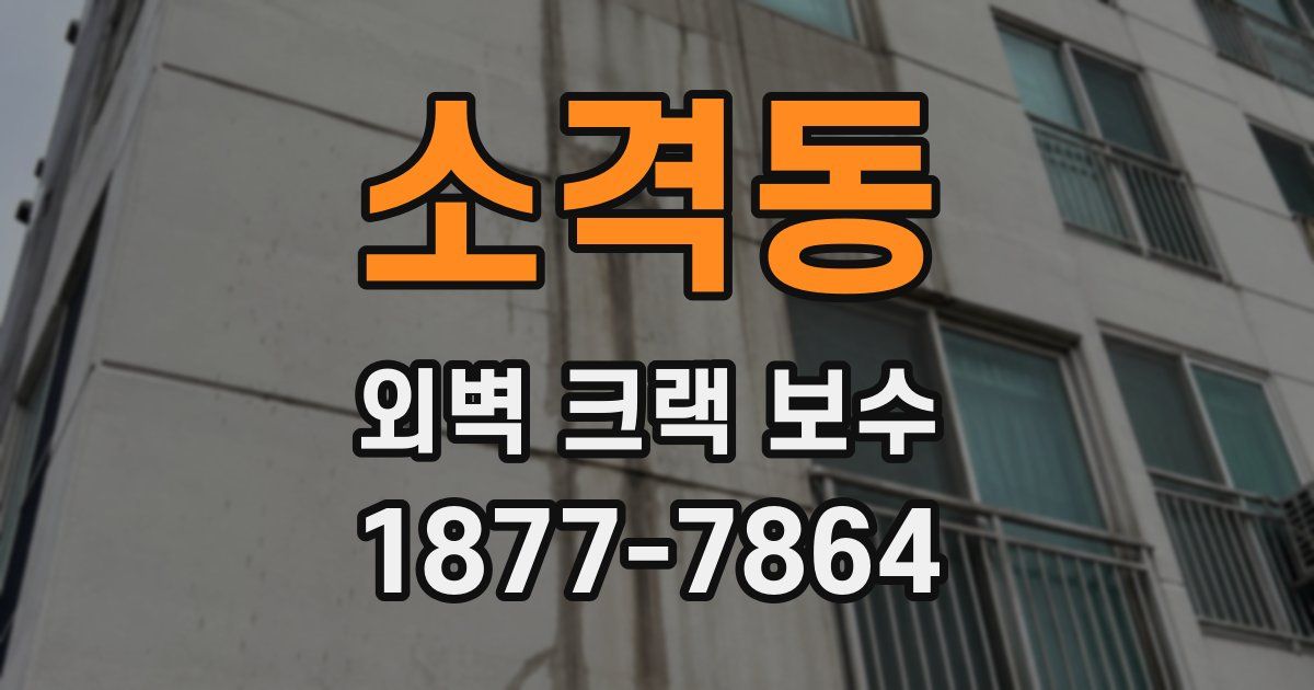 소격동 외벽 크랙 보수