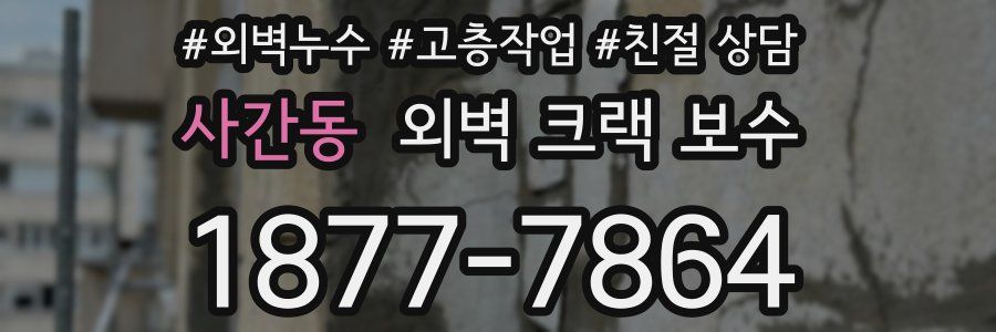 사간동 외벽 크랙 보수