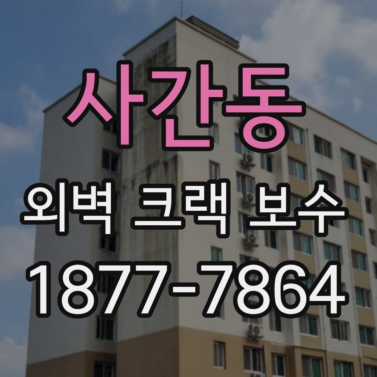 사간동 외벽 크랙 보수