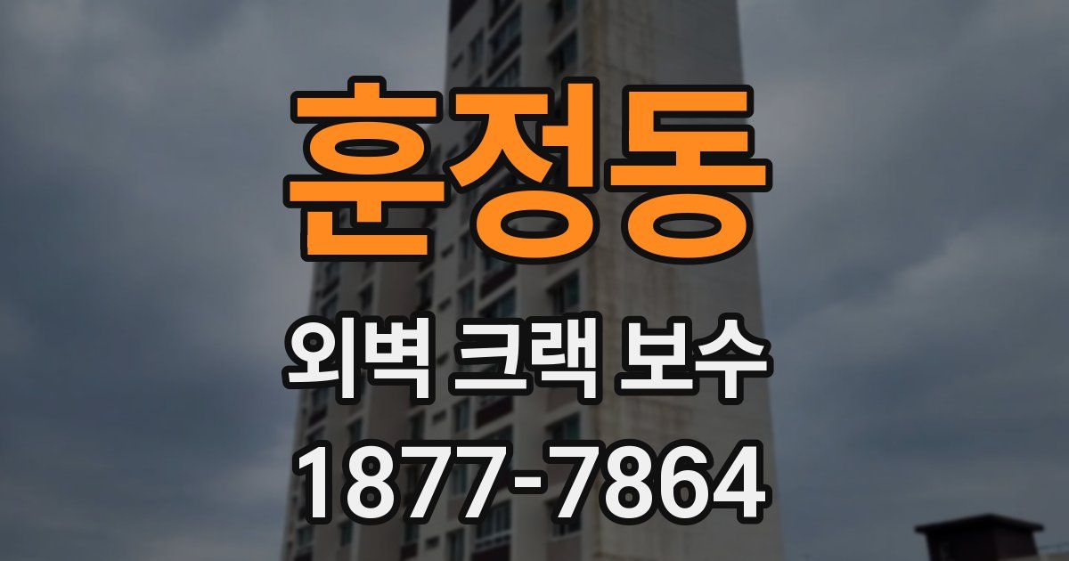 훈정동 외벽 크랙 보수
