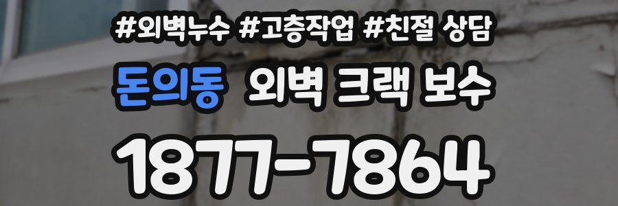 돈의동 외벽 크랙 보수