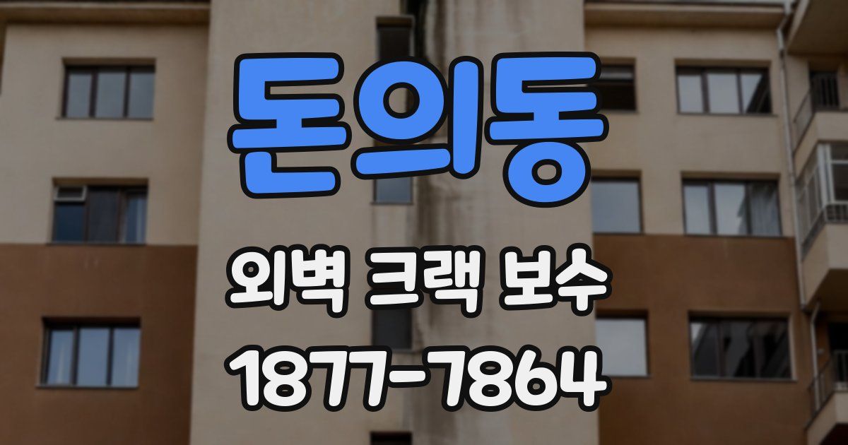 돈의동 외벽 크랙 보수