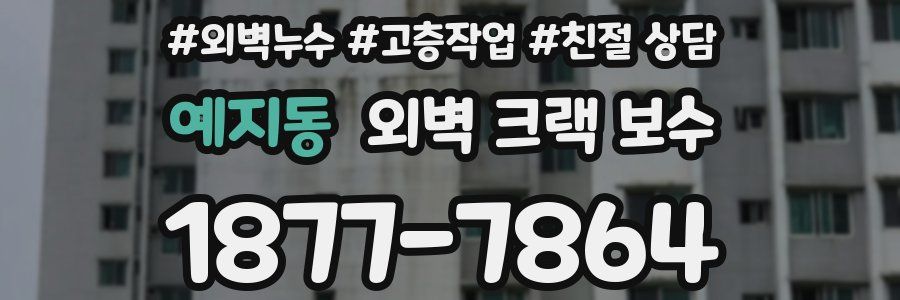 예지동 외벽 크랙 보수