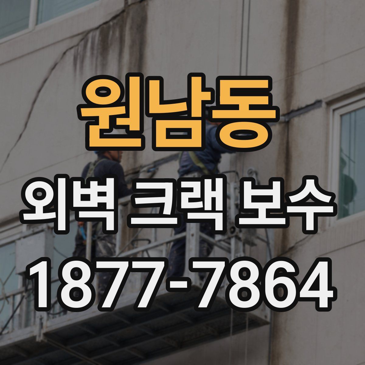 원남동 외벽 크랙 보수