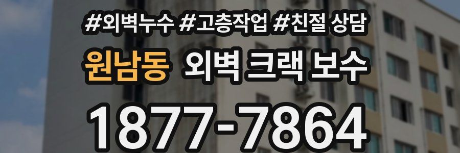 원남동 외벽 크랙 보수