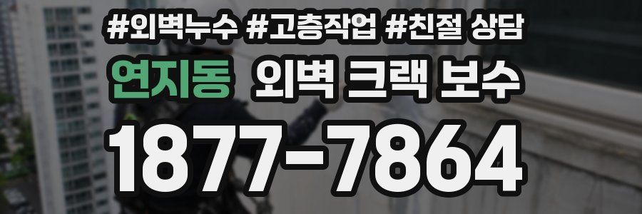 연지동 외벽 크랙 보수