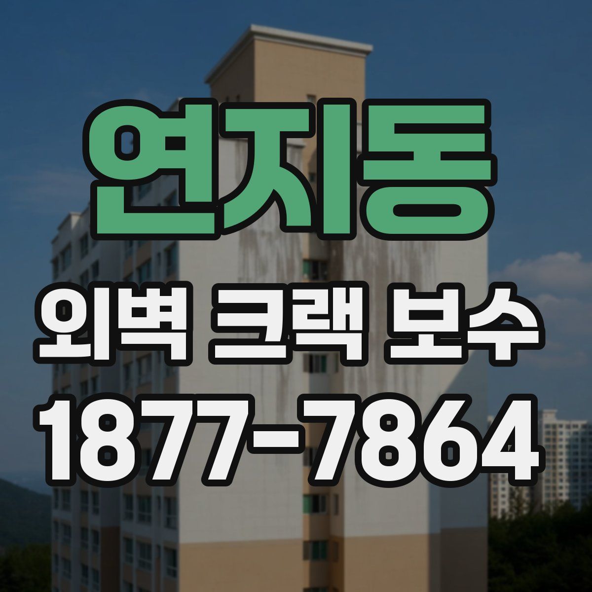 연지동 외벽 크랙 보수