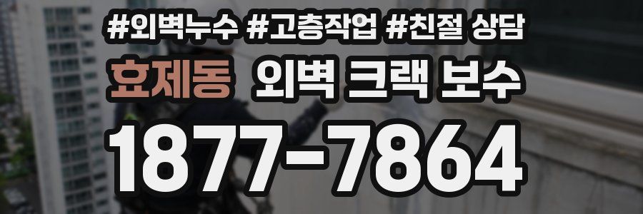 효제동 외벽 크랙 보수