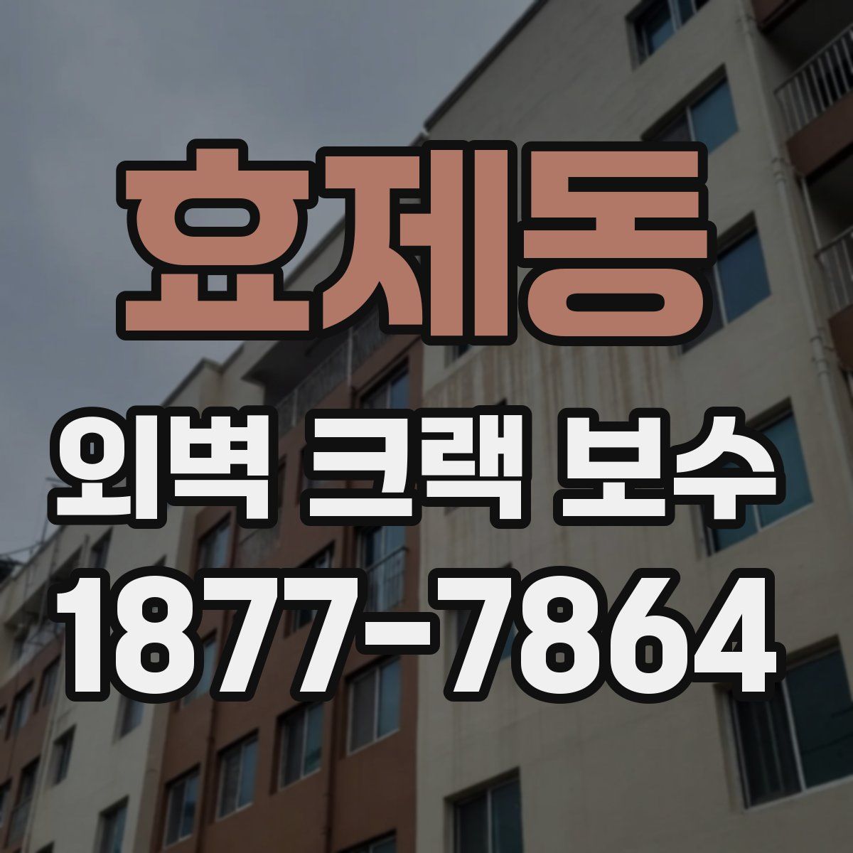 효제동 외벽 크랙 보수