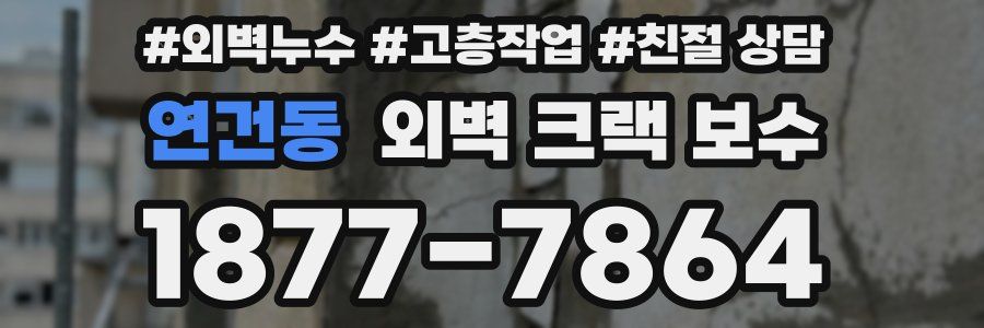 연건동 외벽 크랙 보수