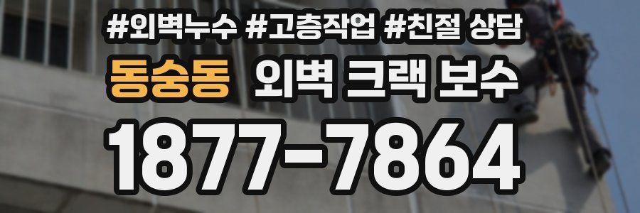 동숭동 외벽 크랙 보수