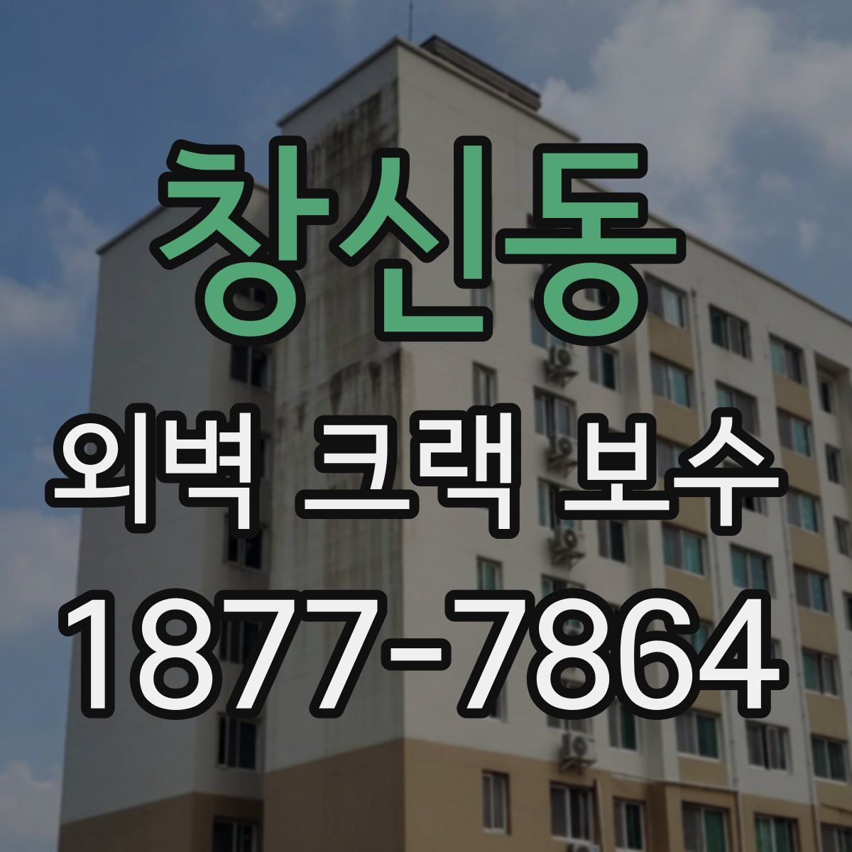 창신동 외벽 크랙 보수