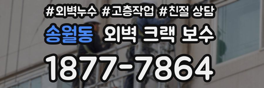 송월동 외벽 크랙 보수