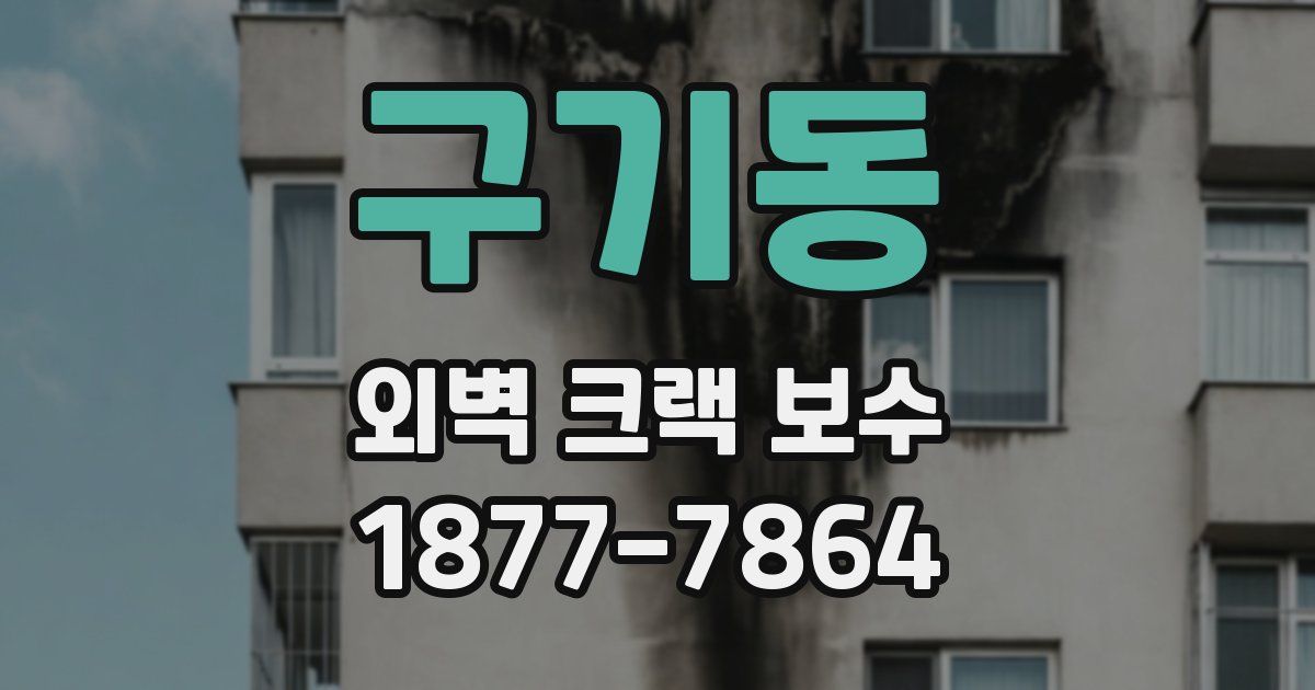 구기동 외벽 크랙 보수