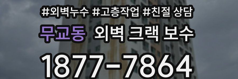 무교동 외벽 크랙 보수