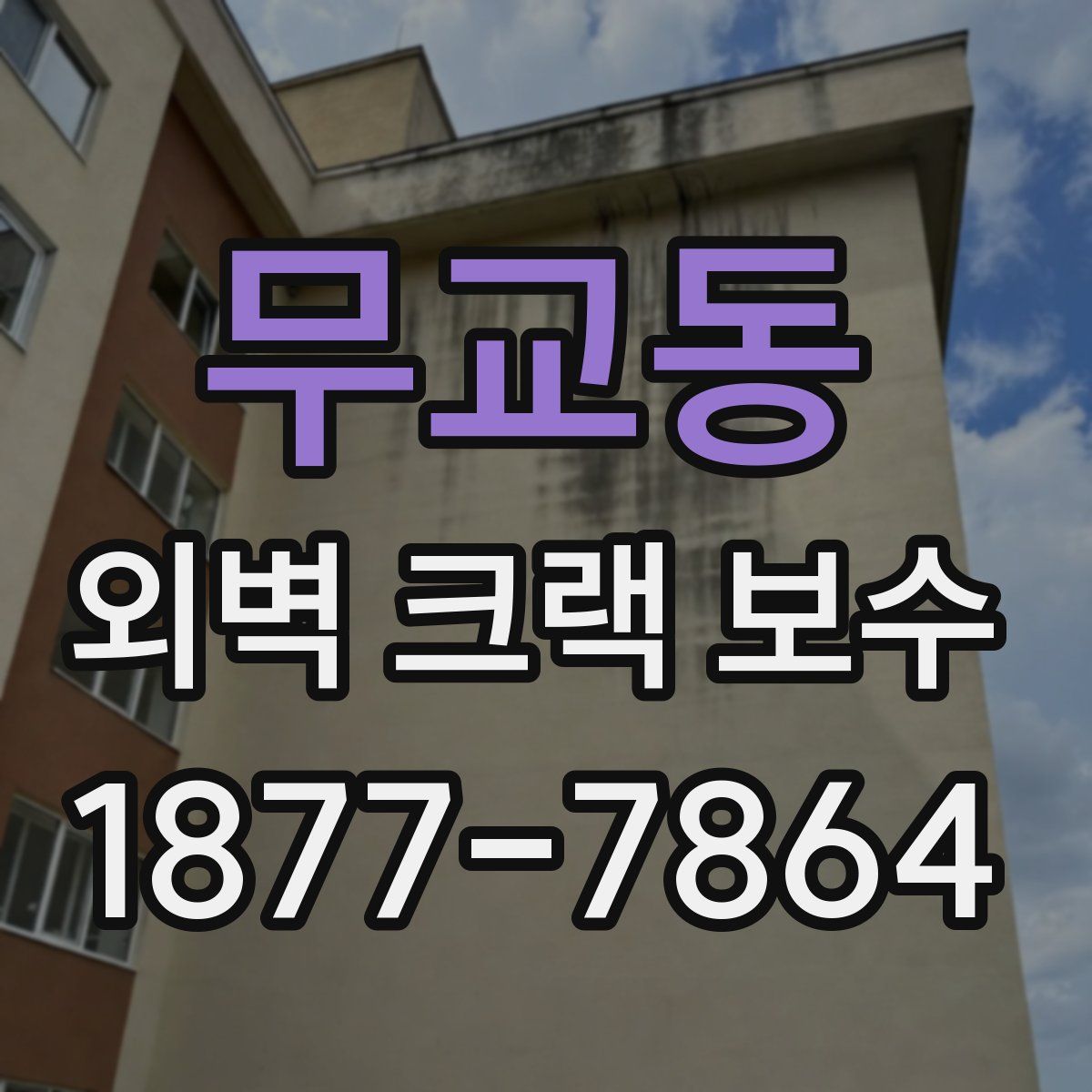무교동 외벽 크랙 보수