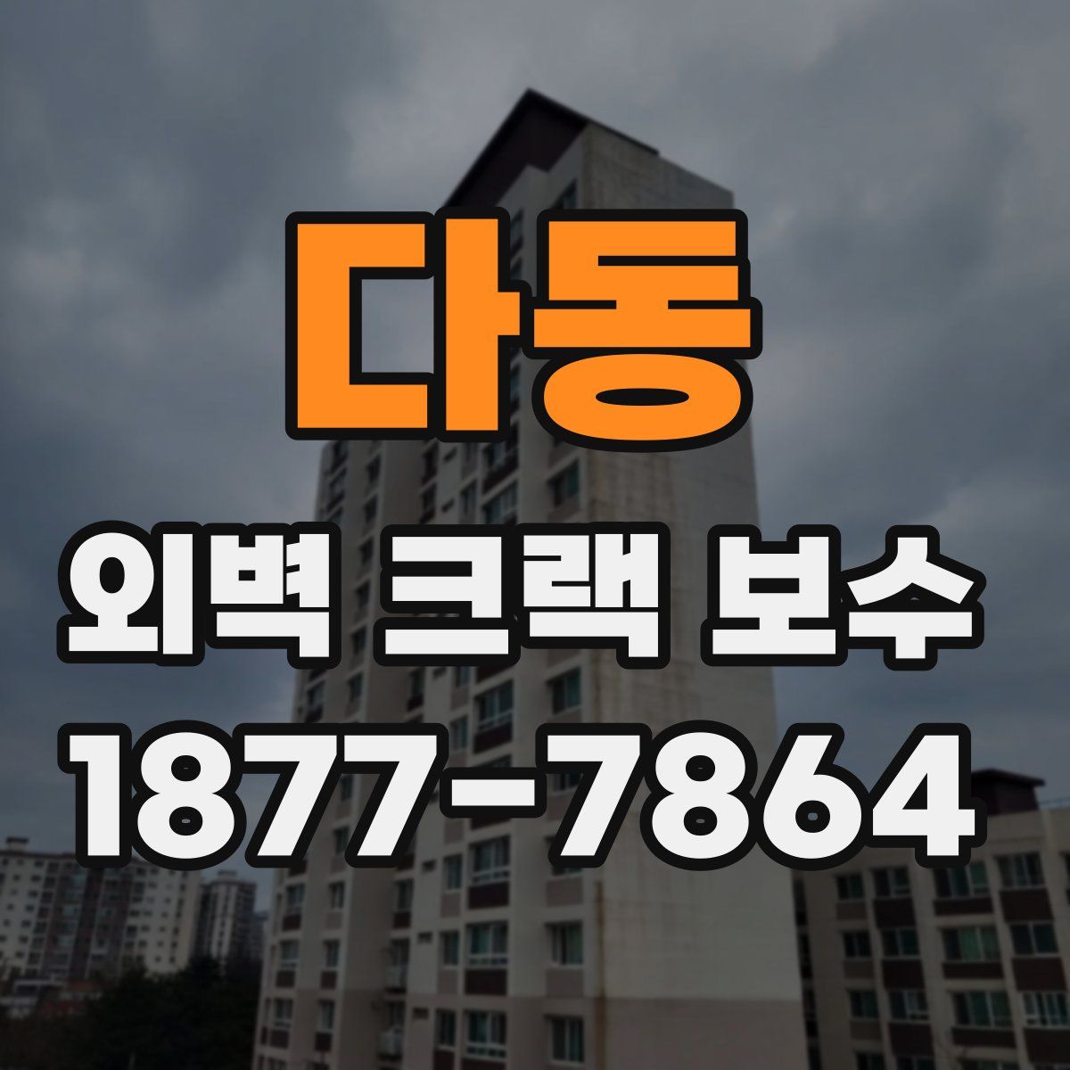 다동 외벽 크랙 보수