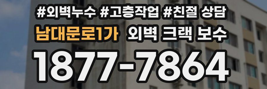 남대문로1가 외벽 크랙 보수
