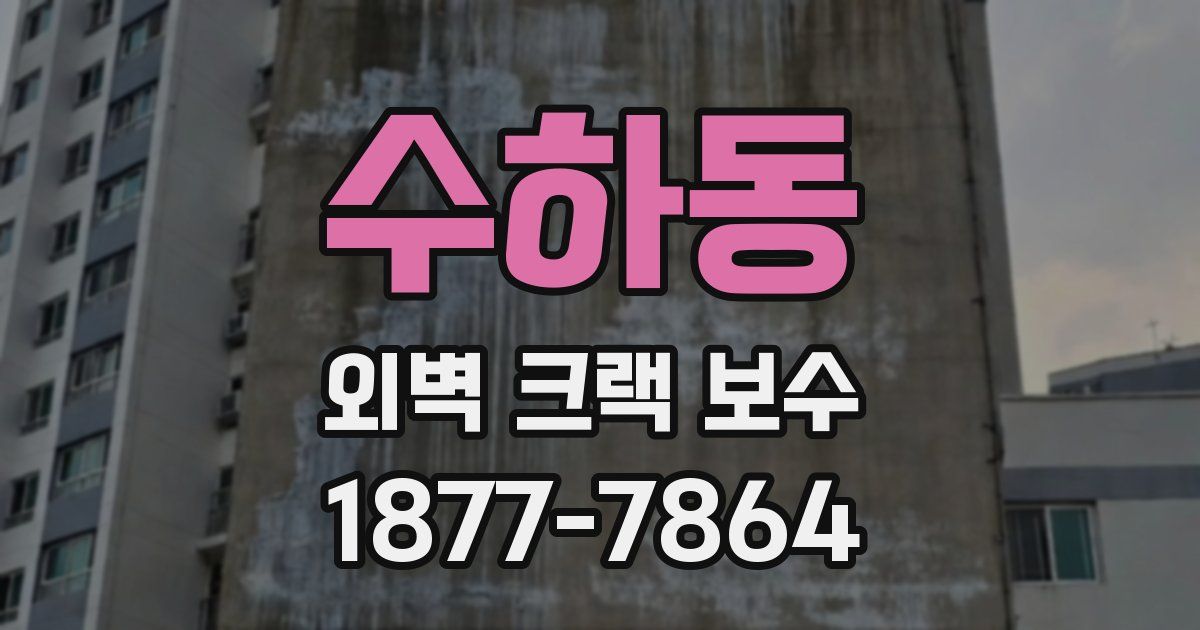 수하동 외벽 크랙 보수