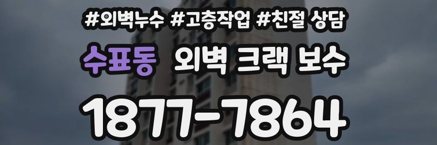 수표동 외벽 크랙 보수