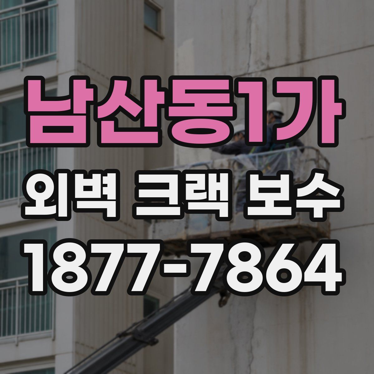 남산동1가 외벽 크랙 보수
