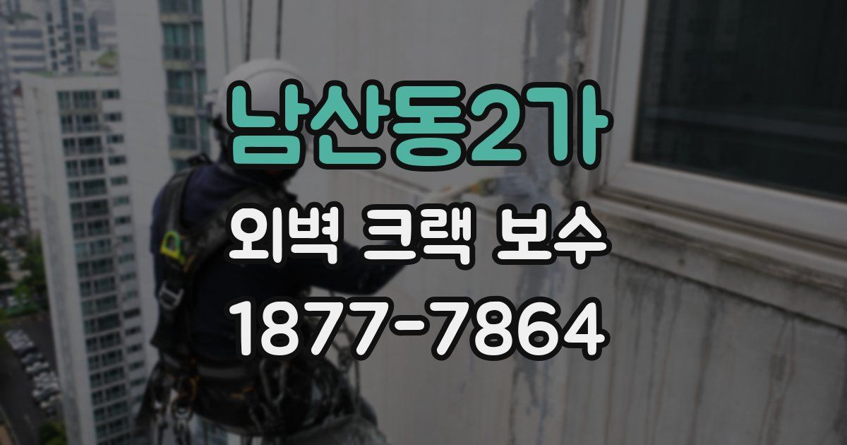남산동2가 외벽 크랙 보수